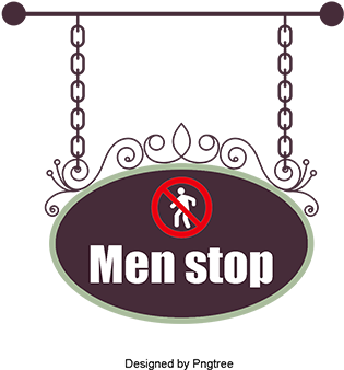 Gentlemen Stop, Pink, Doorplate, Service Png Image - Doorplate (360x360), Png Download