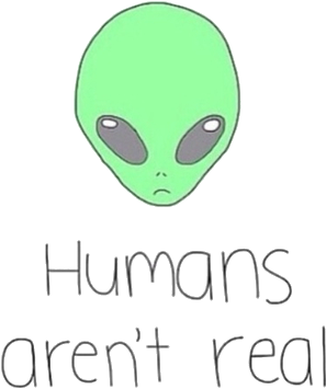 Overlays Transparent Tumblr Png - Humans Are Real (500x514), Png Download