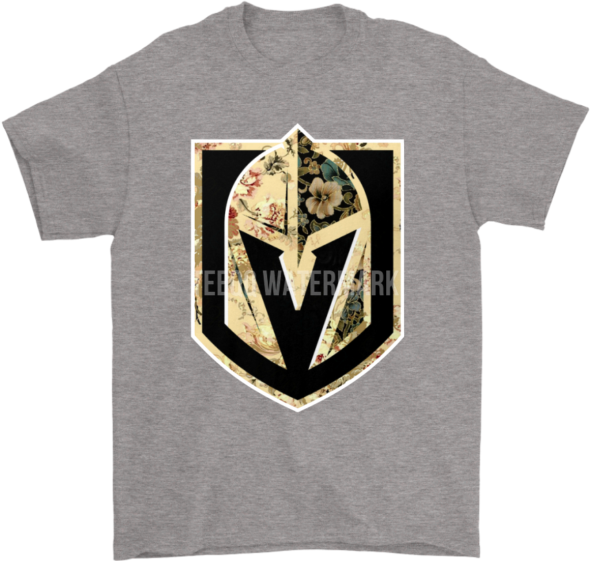 Vegas Golden Knights Logo Florals Watercolor Flowers - Vegas Golden Knights Iphone 7 Plus (1024x1024), Png Download