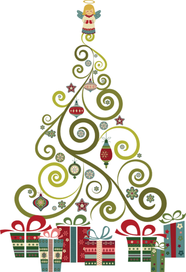 Clip Stock Elegant Tier Brianhenry Co - Christmas Tree Clip Art Png (462x675), Png Download