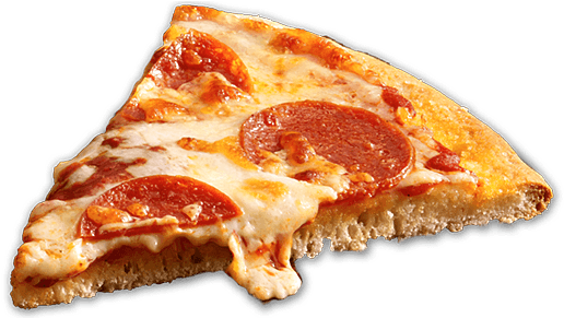 Pizza Slice Transparent Png - Pizza Slices Transparent Background (532x290), Png Download