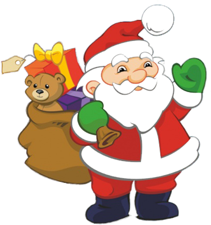 Funny And Free Santa Claus Clipart - Santa Claus Clipart (455x472), Png Download