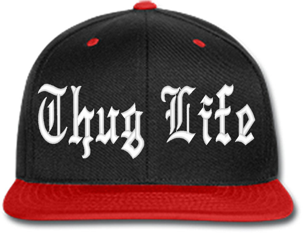 Thug Life Black Hat Png - Thug Life Cap Png (1000x1000), Png Download