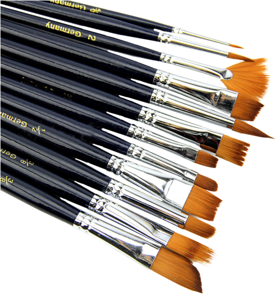 Artist Paint Brush Set Nylon Hair Watercolor Acrylic - Paint Brush For Painting (600x600), Png Download