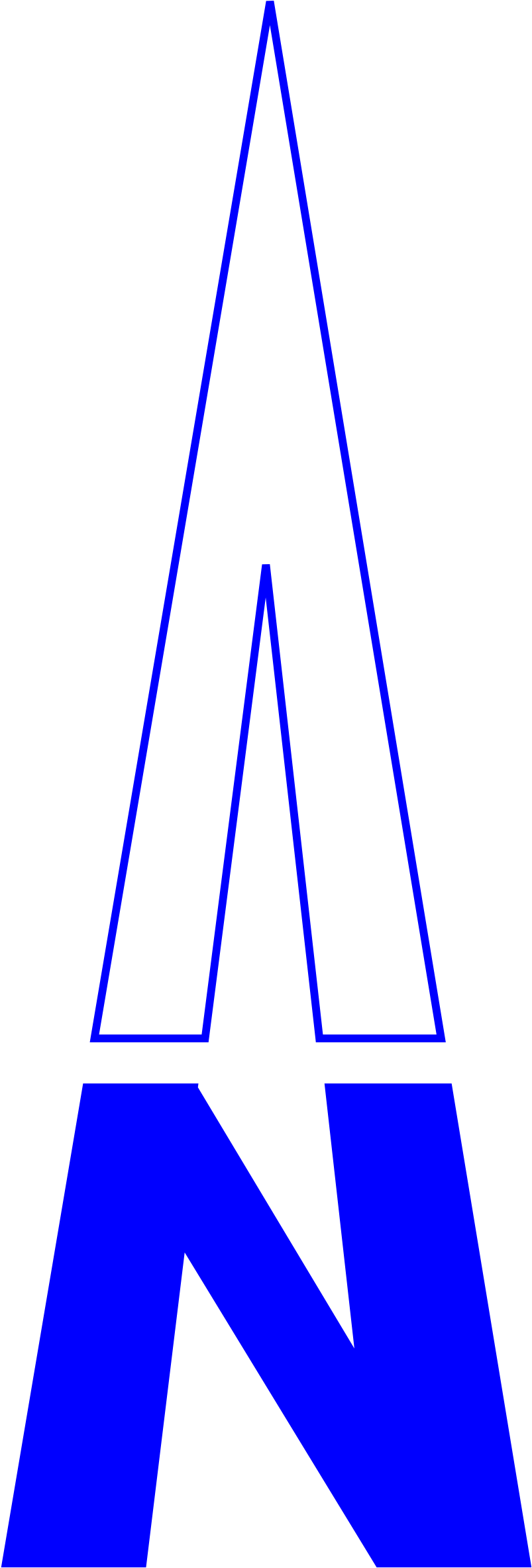 North Arrow Orienteering Clipart By Morits - اشكال اتجاه الشمال في الخريطة (406x1200), Png Download
