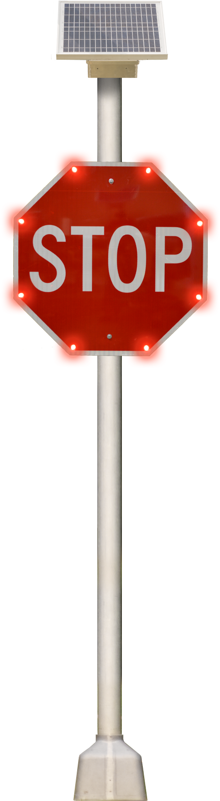 Sign Alert Pole - Stop Sign Wall Calendar (543x1747), Png Download