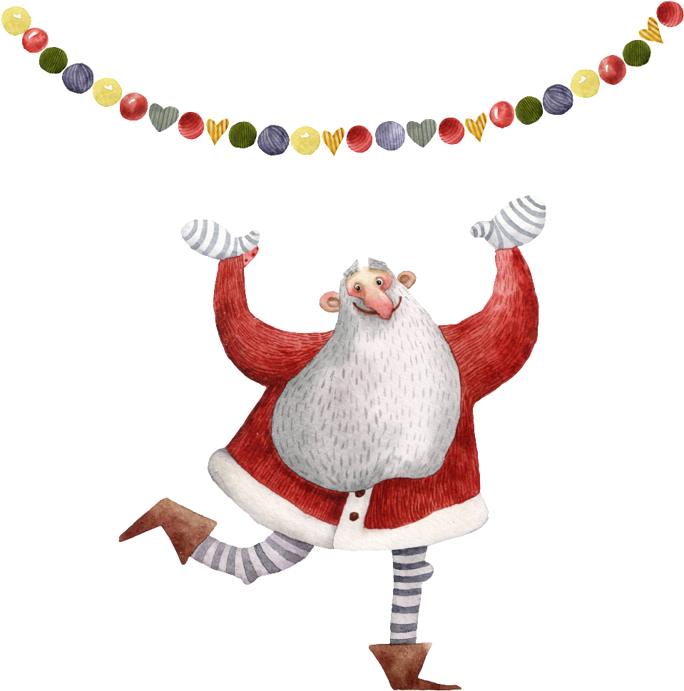 This Graphics Is Hand Painted Old Man Png Transparent - Santa Claus (1024x1024), Png Download