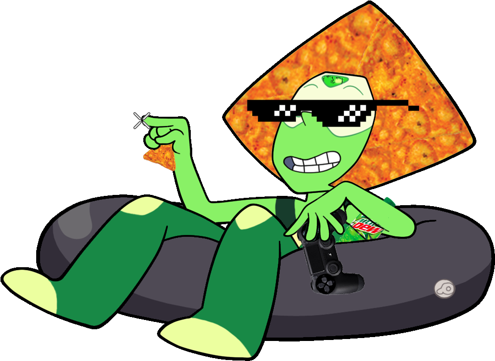 Mlg Peridot - Peridot In A Floatie (1024x757), Png Download