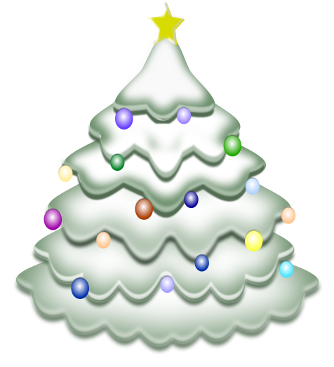 White Tree - Animated Snow Trees Png (495x700), Png Download