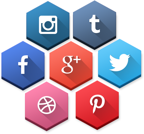 Sociohexs 40 Free Hexagonal Social Media Icons - Problems In Smart Cities (600x480), Png Download