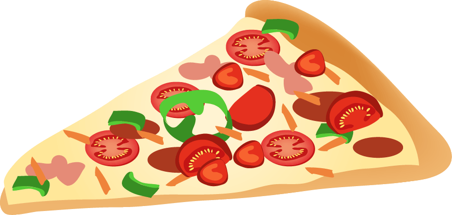 Pizza Slice Clipart - Pizza Slice Clipart Png (905x432), Png Download