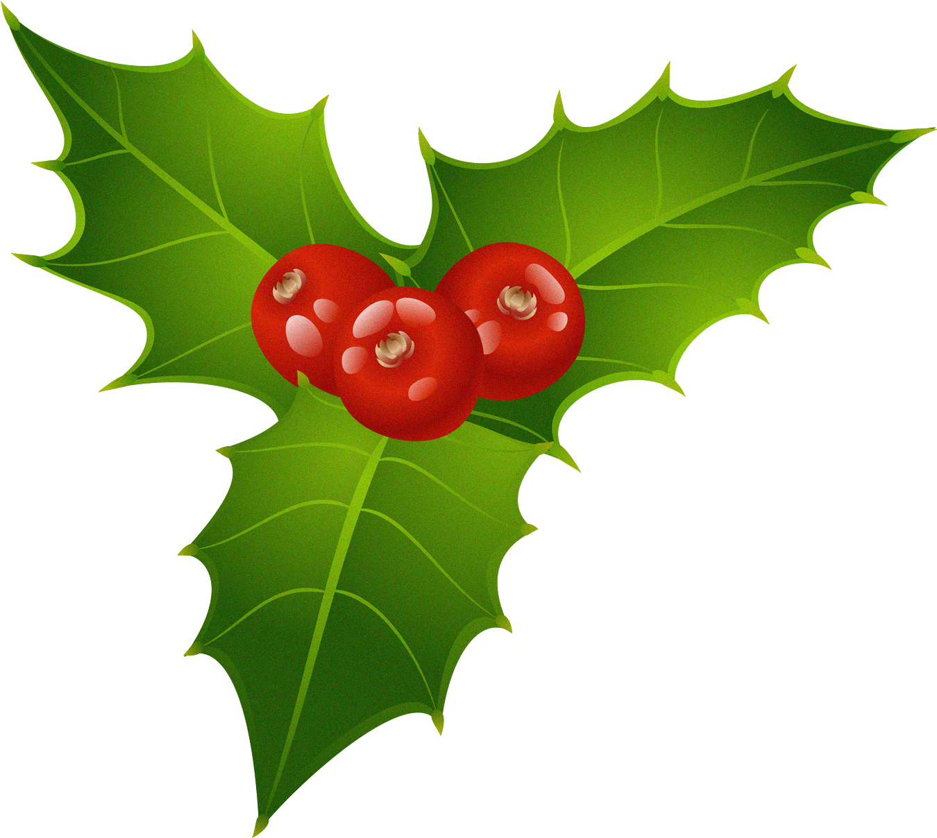 Christmas Mistletoe Clipart (1392x1248), Png Download