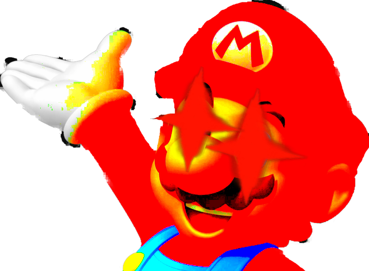 File History - Mario Triggered (1239x910), Png Download