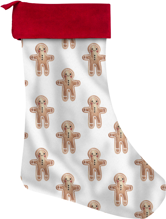 Watercolor Gingerbread Man, Ornaments And Mistletoe - Beanie (1024x1024), Png Download
