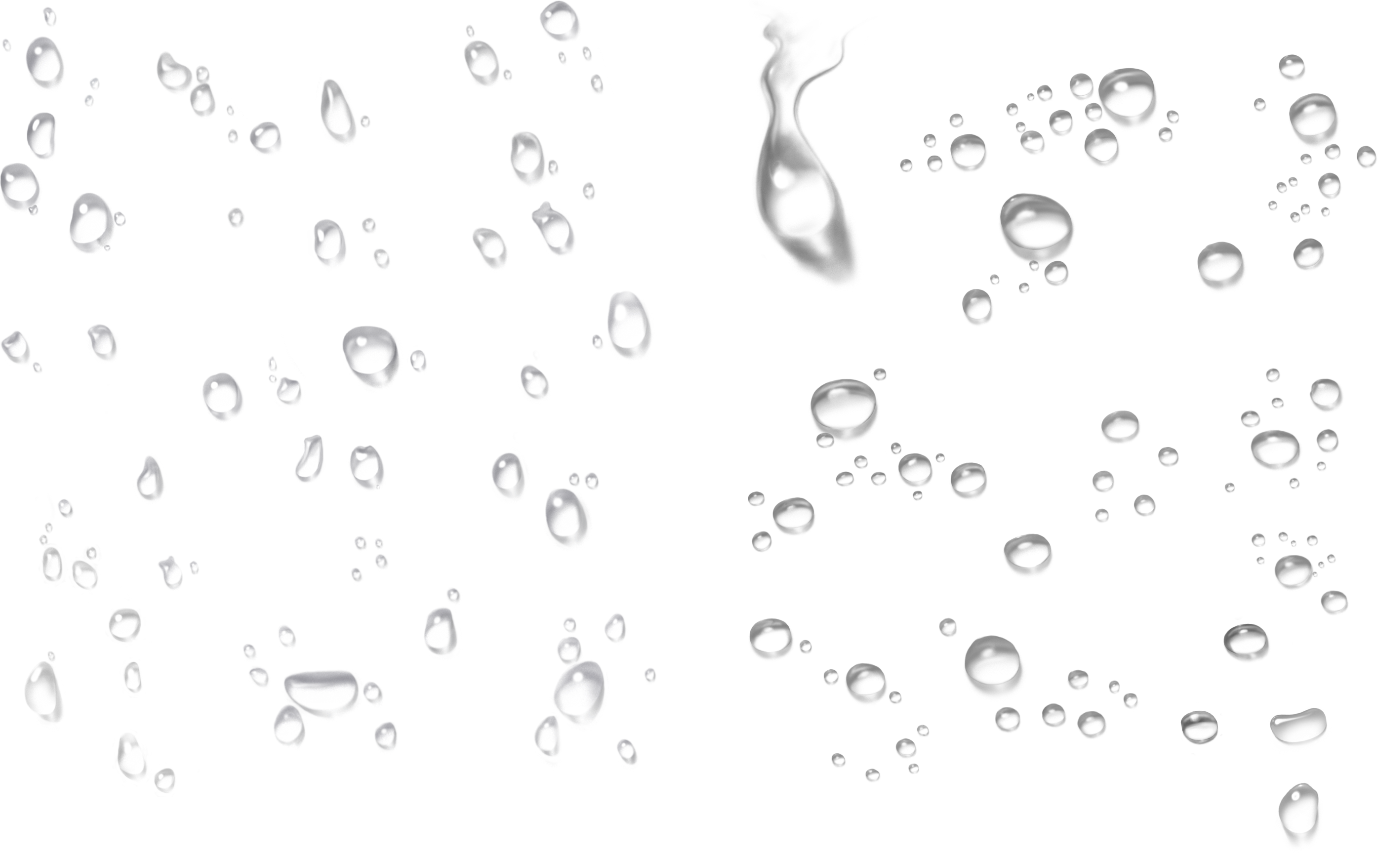 Water Drops Png (2790x1729), Png Download