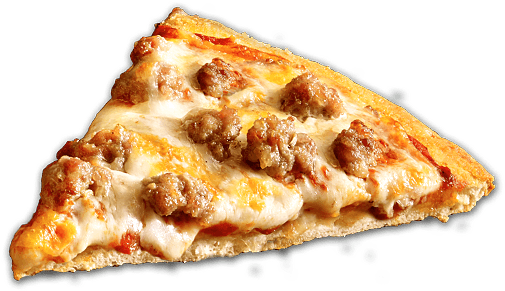 Image Royalty Free Collection Of High Quality Free - Sausage Pizza Slice Png (532x290), Png Download