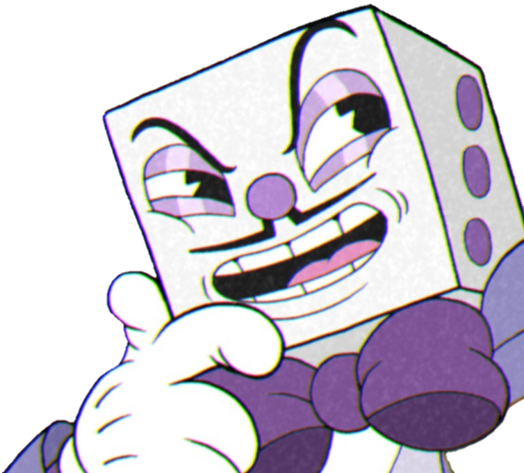 King Dice Reflected - Cuphead King Dice Memes (754x680), Png Download