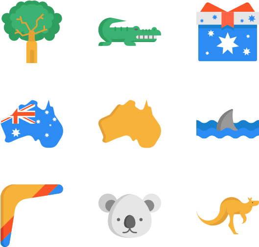 Australia Icons (600x564), Png Download