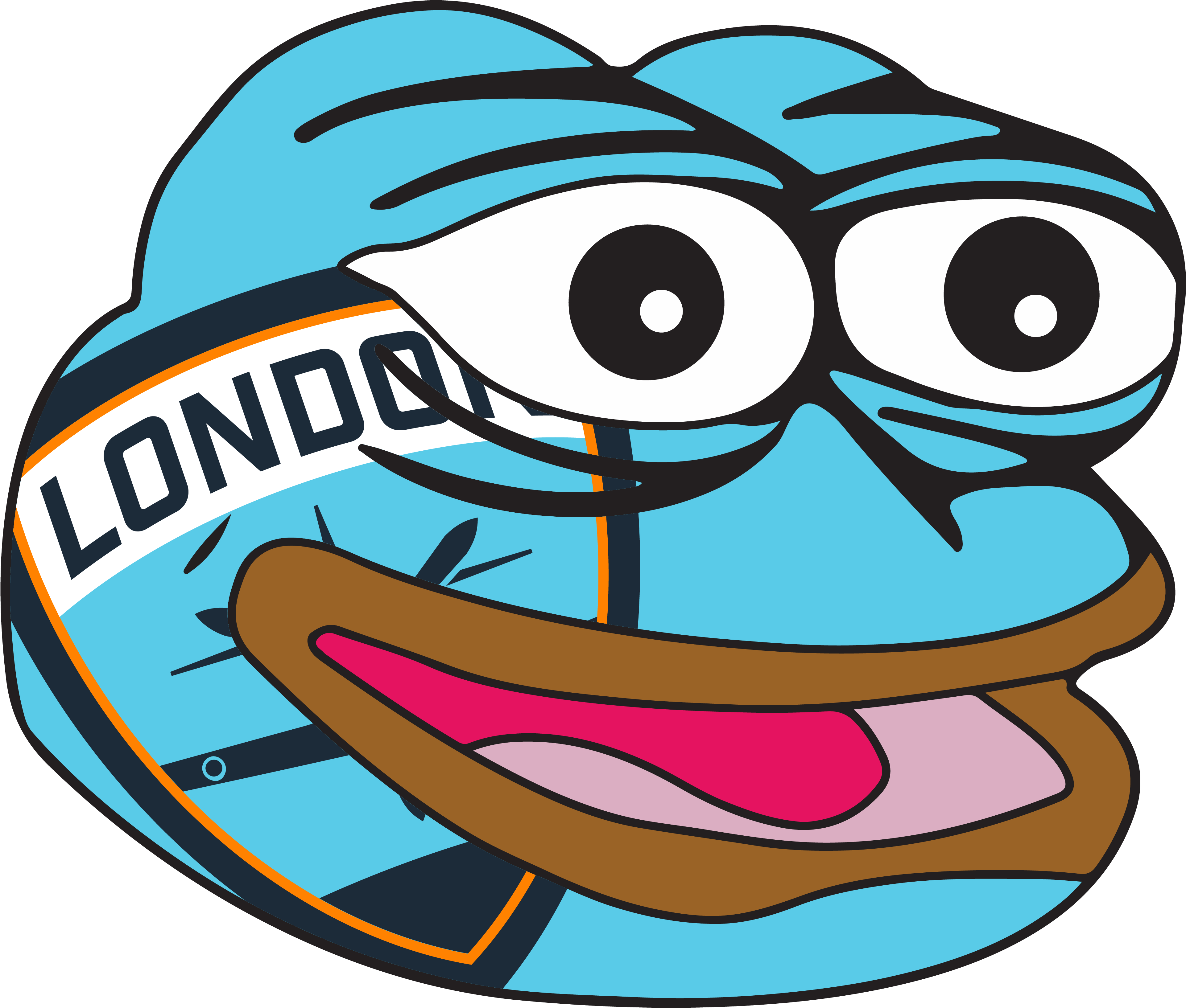 Philadelphia Fusion Vs London - Pepe Face (4000x3269), Png Download
