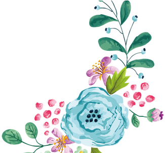 Clip Black And White Download Blue Flowers Free K Pictures - Watercolor Flower Blue Png (450x300), Png Download