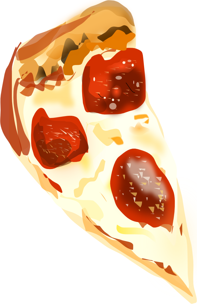 Pizza Slice Clipart Png For Web (389x600), Png Download