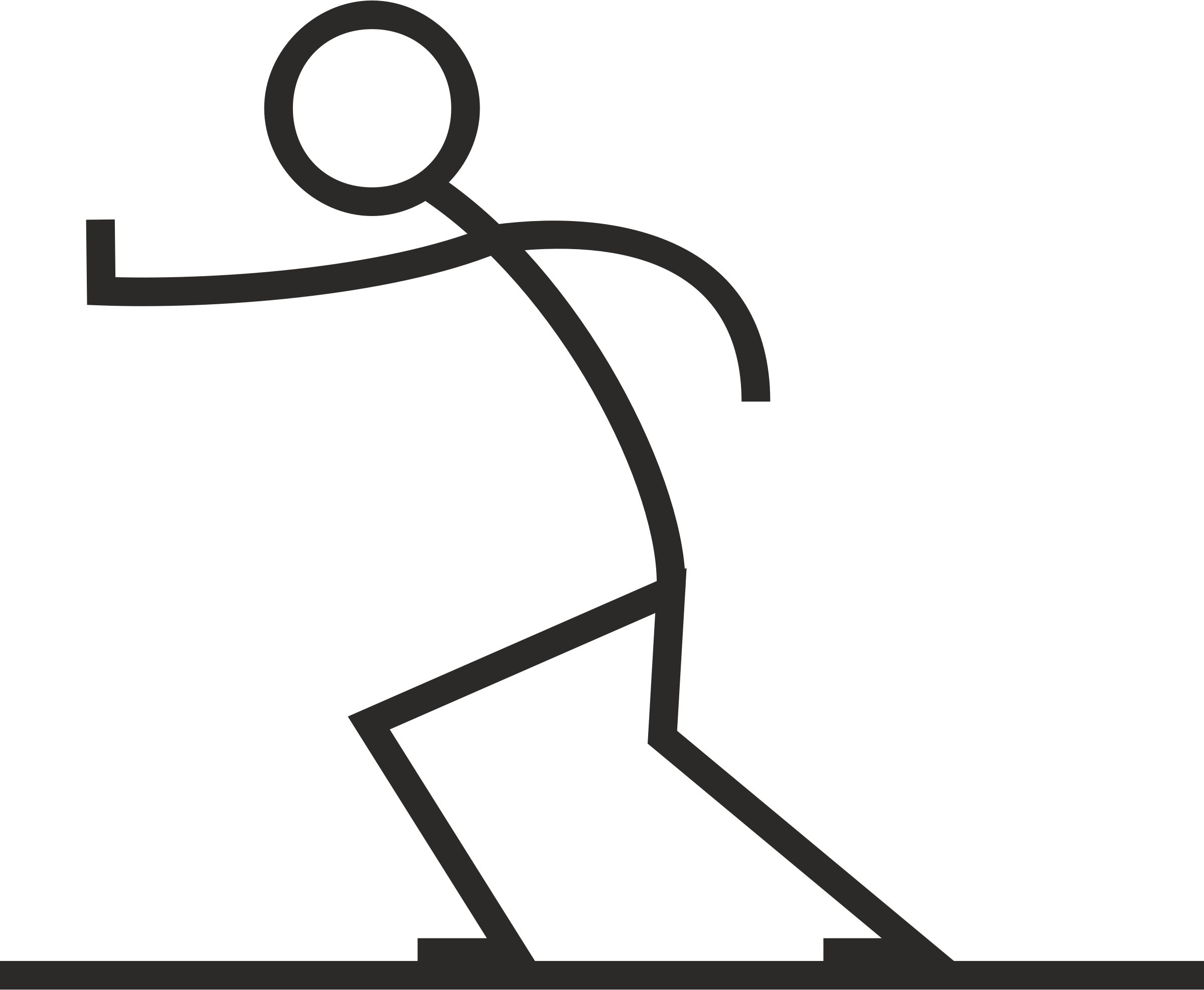 Stick Figure - Stick Figure Pushing Each Other (2400x1975), Png Download