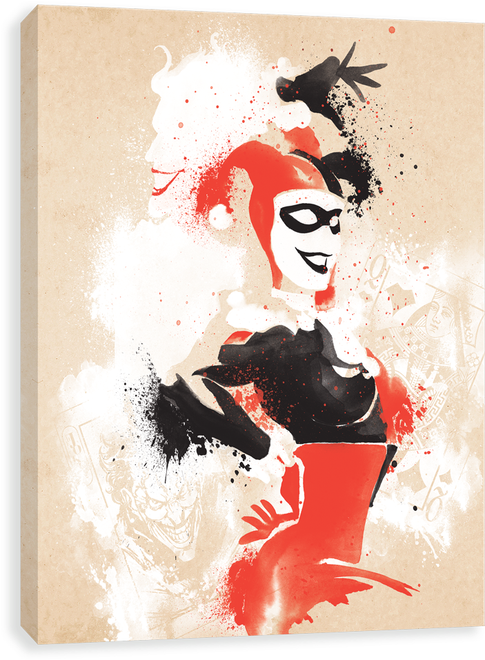 download-harley-watercolor-joker-harley-quinn-2018-weekly-planner-by