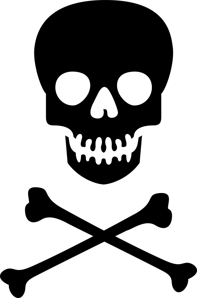 Skull Bones Free Png Image - Crossbones Clip Art (676x1024), Png Download