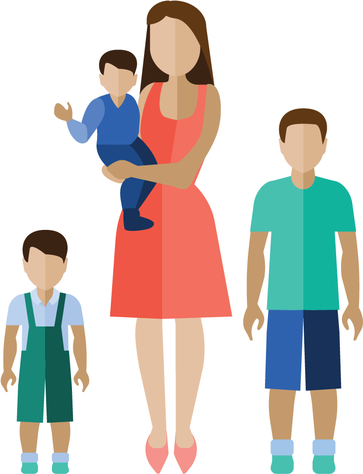 Family - Illustration (1000x1000), Png Download