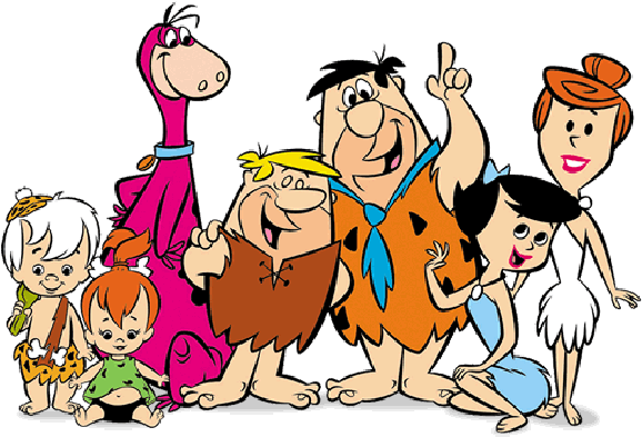 Flinstones Of The Family Clipart - Fred Flintstone Family (600x400), Png Download