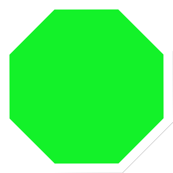 Shape Of A Stop Sign (600x600), Png Download