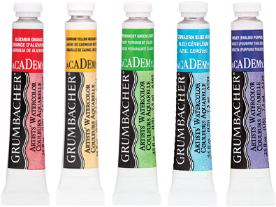 Academy Watercolors - Grumbacher Watercolor (413x296), Png Download