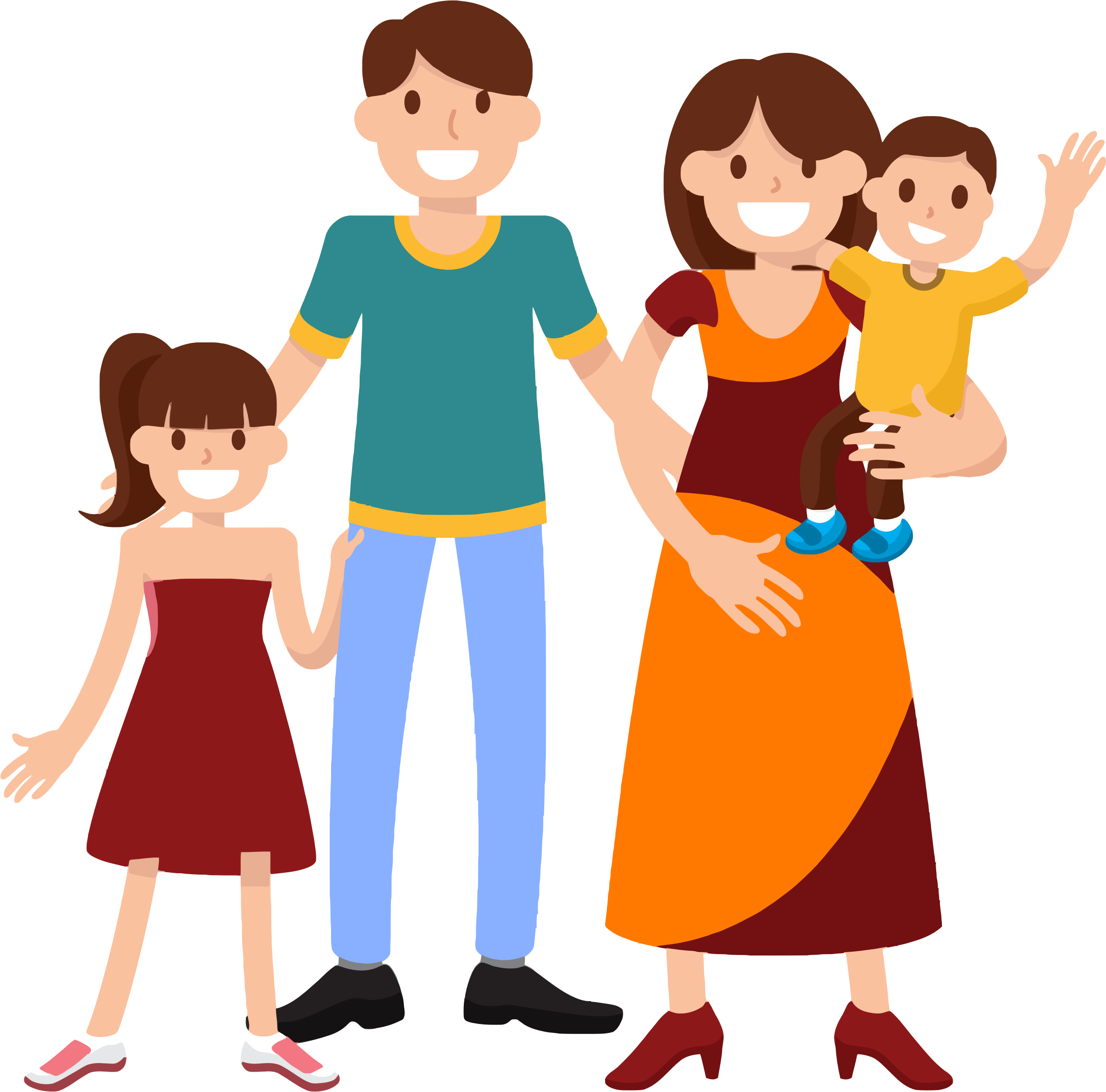 This Free Icons Png Design Of Very Happy Smiling Family (2325x2296), Png Download