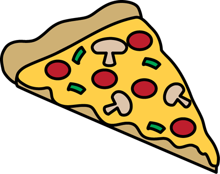 Pizza-slice - Slice Of Pizza Clipart (450x357), Png Download