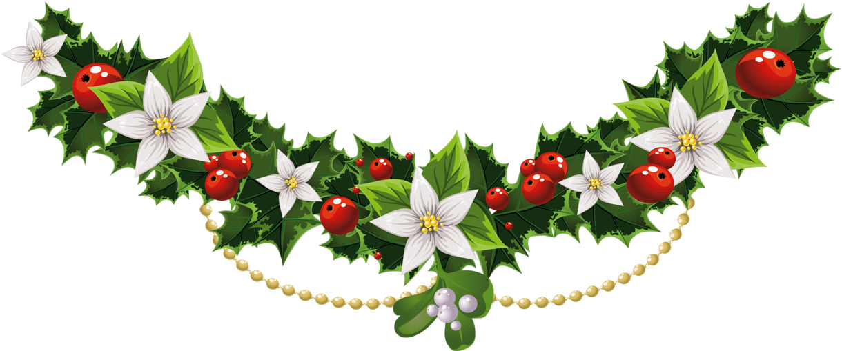 Transparent Christmas Garland With - Divine Inspiration And Prayers (600x254), Png Download