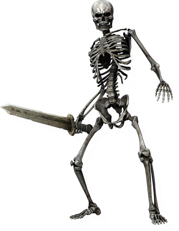 Skeleton Pachinko - Skeleton Castlevania (599x771), Png Download