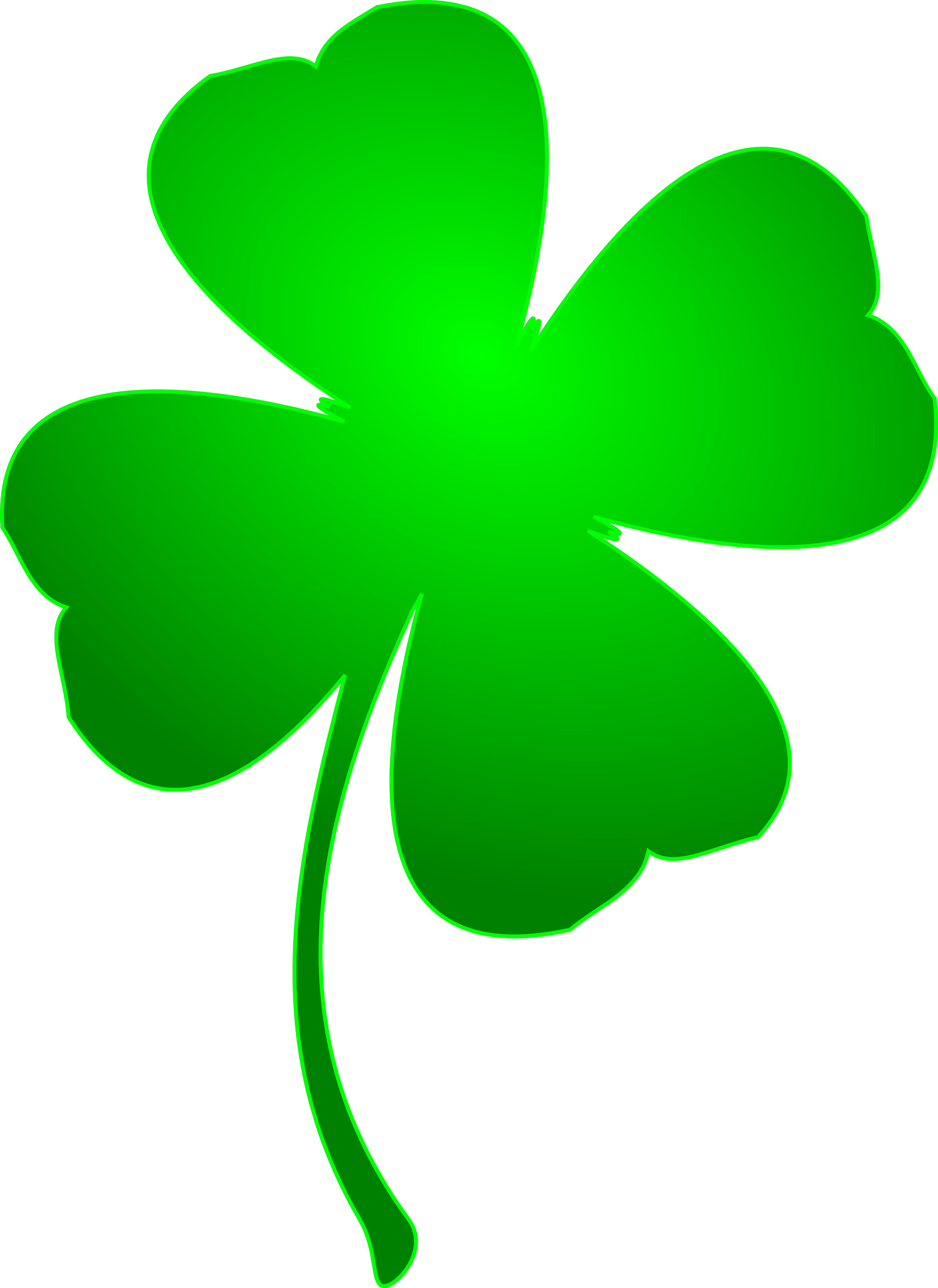 Hd Mart Royalty Free Stock - Luck Clover (3333x4575), Png Download