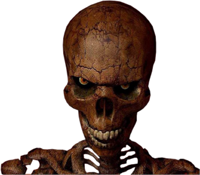 Skeleton-096 - Scary Skeleton Png (400x349), Png Download