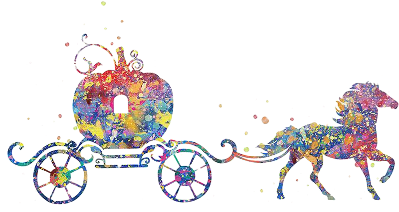 Cinderella Pumpkin Watercolor Painting Poster - Cinderella Pumpkin Carriage Watercolor (1000x1000), Png Download