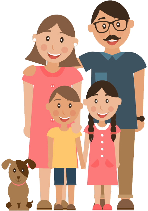 Family Child Parent Illustration - Restaurant Word Search In French (800x766), Png Download