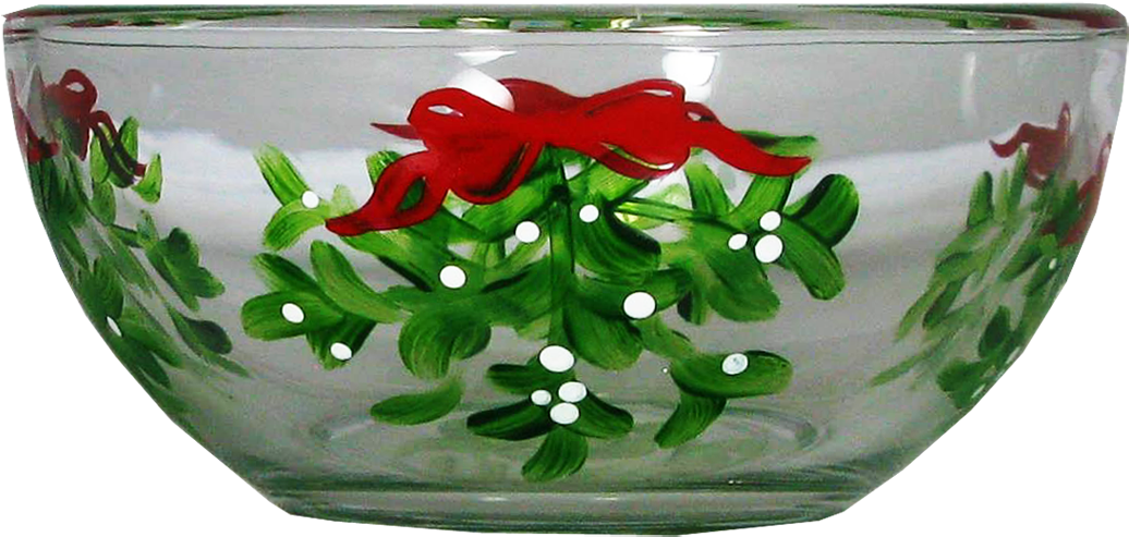 Mistletoe Love 6" Bowl - Drouin Mistletoe Salad Bowl The Holiday Aisle (1200x1200), Png Download