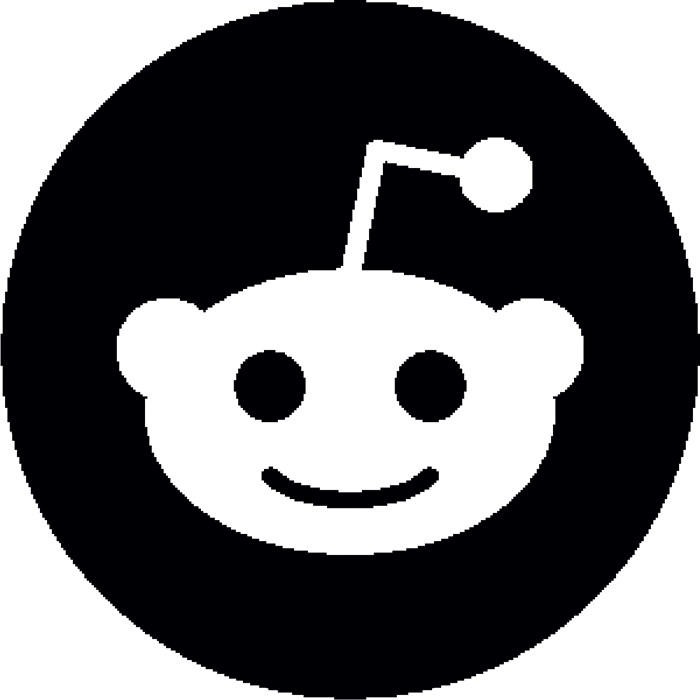 Reddit Round Logo Rubber Stamp - Reddit Icon Png (700x700), Png Download