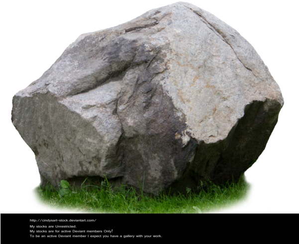 Stone Stock 1 By Cindysart Stock By Cindysart Stock - Rock Psd (600x542), Png Download