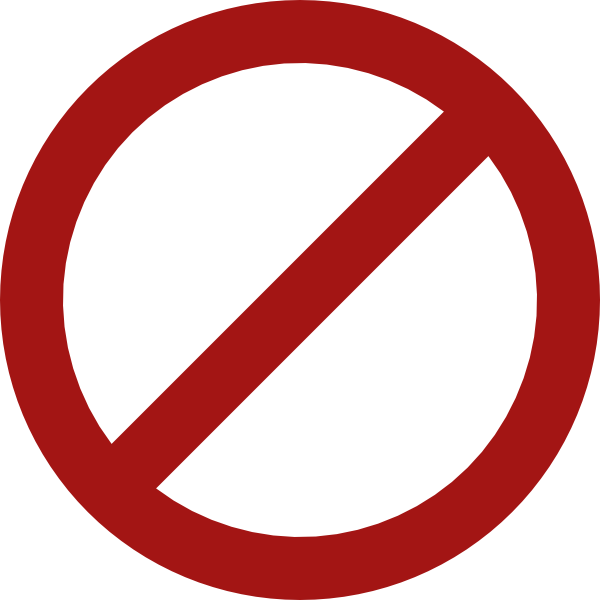 Vector Download Not Image - Prohibited Icon (600x600), Png Download