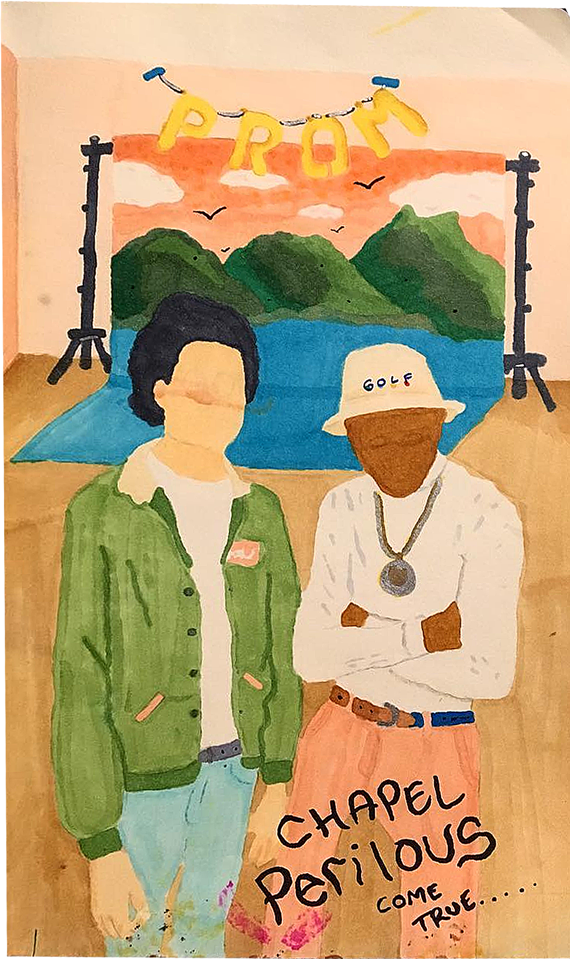 I Managed To Scan One Of Tyler's Drawings, Do What - Tyler The Creator Sketches (2400x3200), Png Download