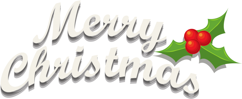 Free Png Merry Christmas Decor With Mistletoe Png Images - Merry Christmas Png Transparent (851x359), Png Download