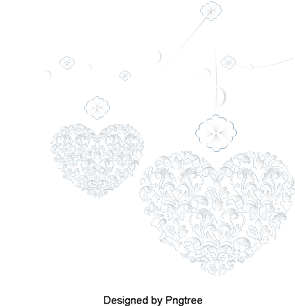 Floral White Heart, Butterfly Clipart, Heart Clipart, - Drawing (360x360), Png Download
