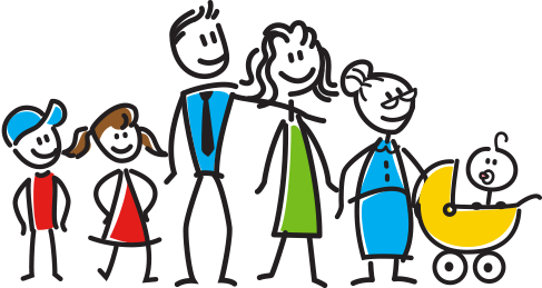 Clip Royalty Free Stock Valu Time - Cartoon Family Transparent Background (487x259), Png Download
