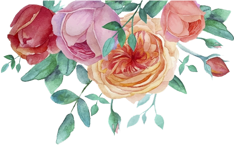 Purple Watercolor Flower Png - Decoration Flowers Watercolor Png (500x500), Png Download