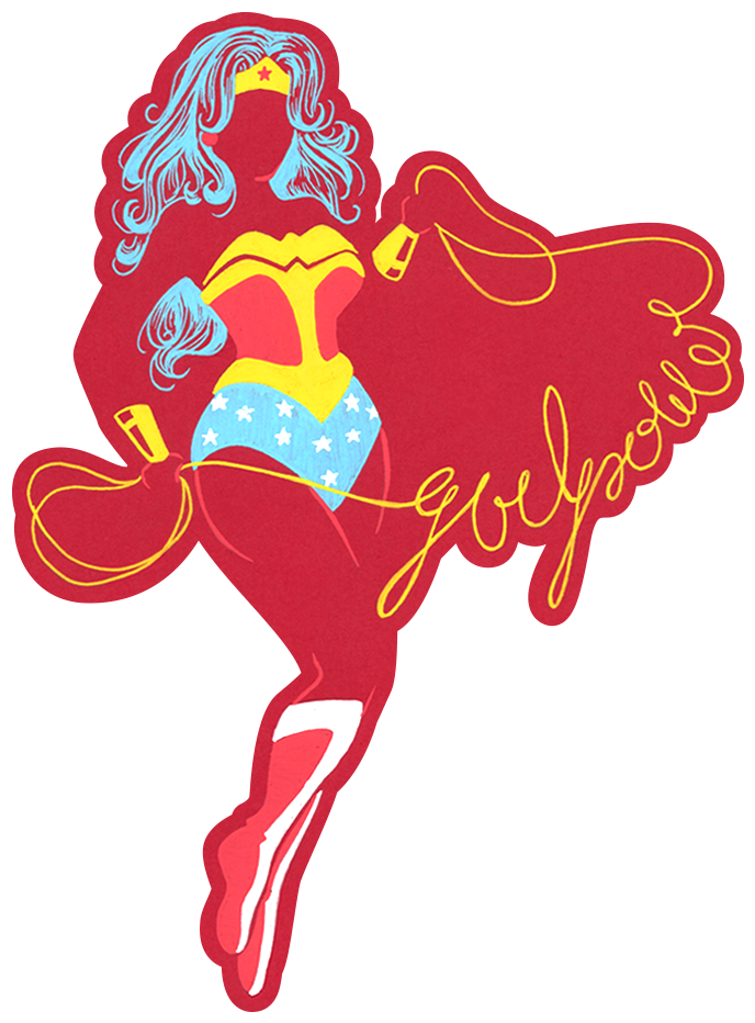 Wonder Woman Art Superman Drawing - Mulher Maravilha Red (962x962), Png Download